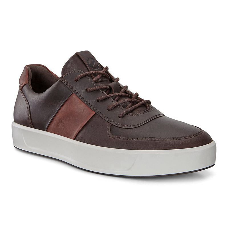 Men Casual Ecco Soft 8 M - Sneakers Brown - India CSXEBZ952